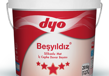 Dyo Beşyıldız Slikonlu İç Cephe Boyası 3,5 Kg Beyaz
